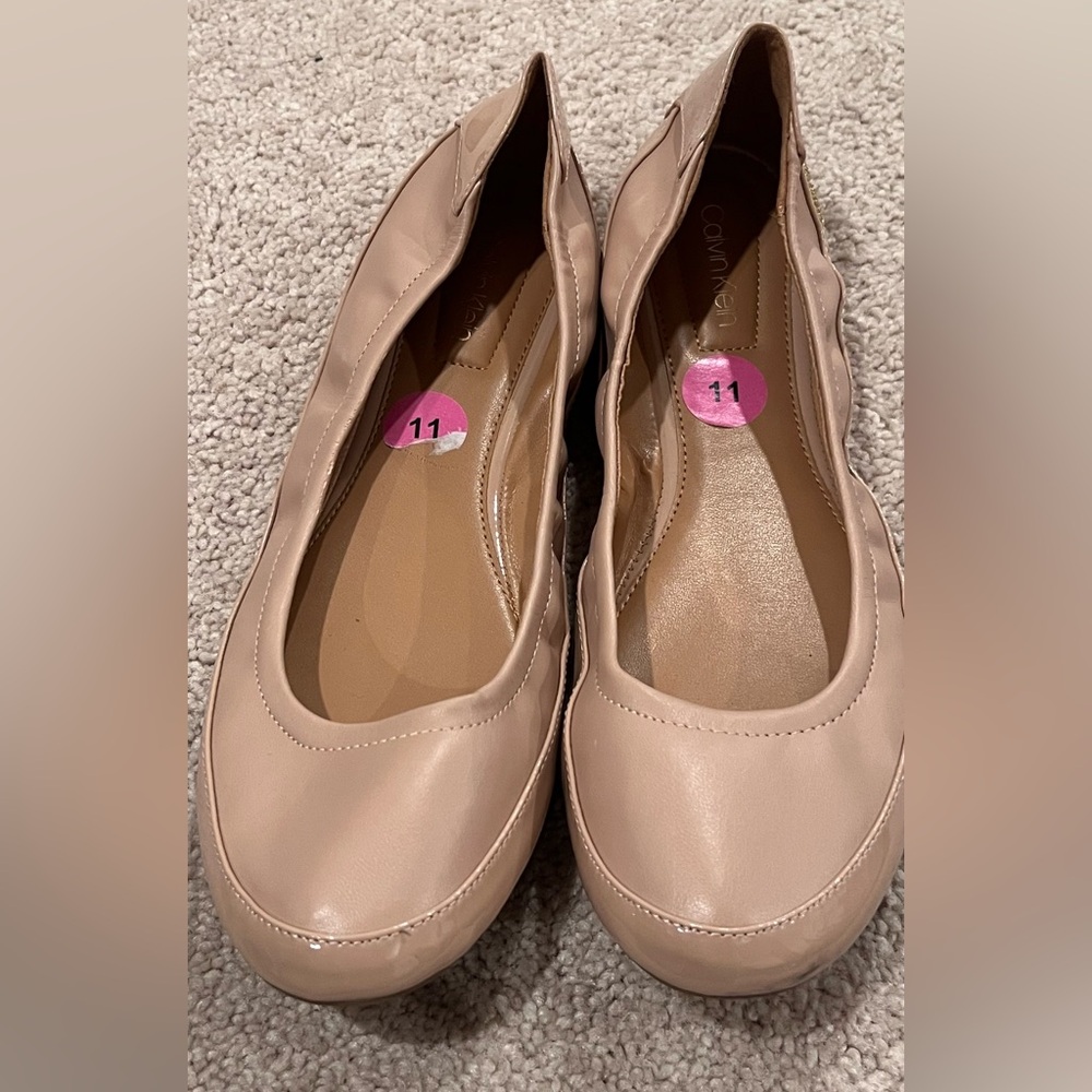 Calvin Klein Nude Ballet Flats – Size 11 – New - Picture 2 of 9